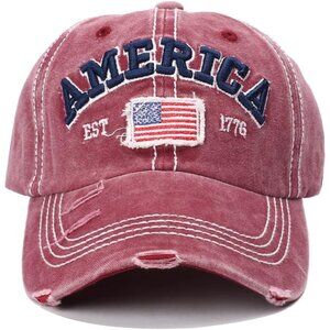 Fyon Men's USA Eagles Flag Est Breathable Baseball Cap Embroidered